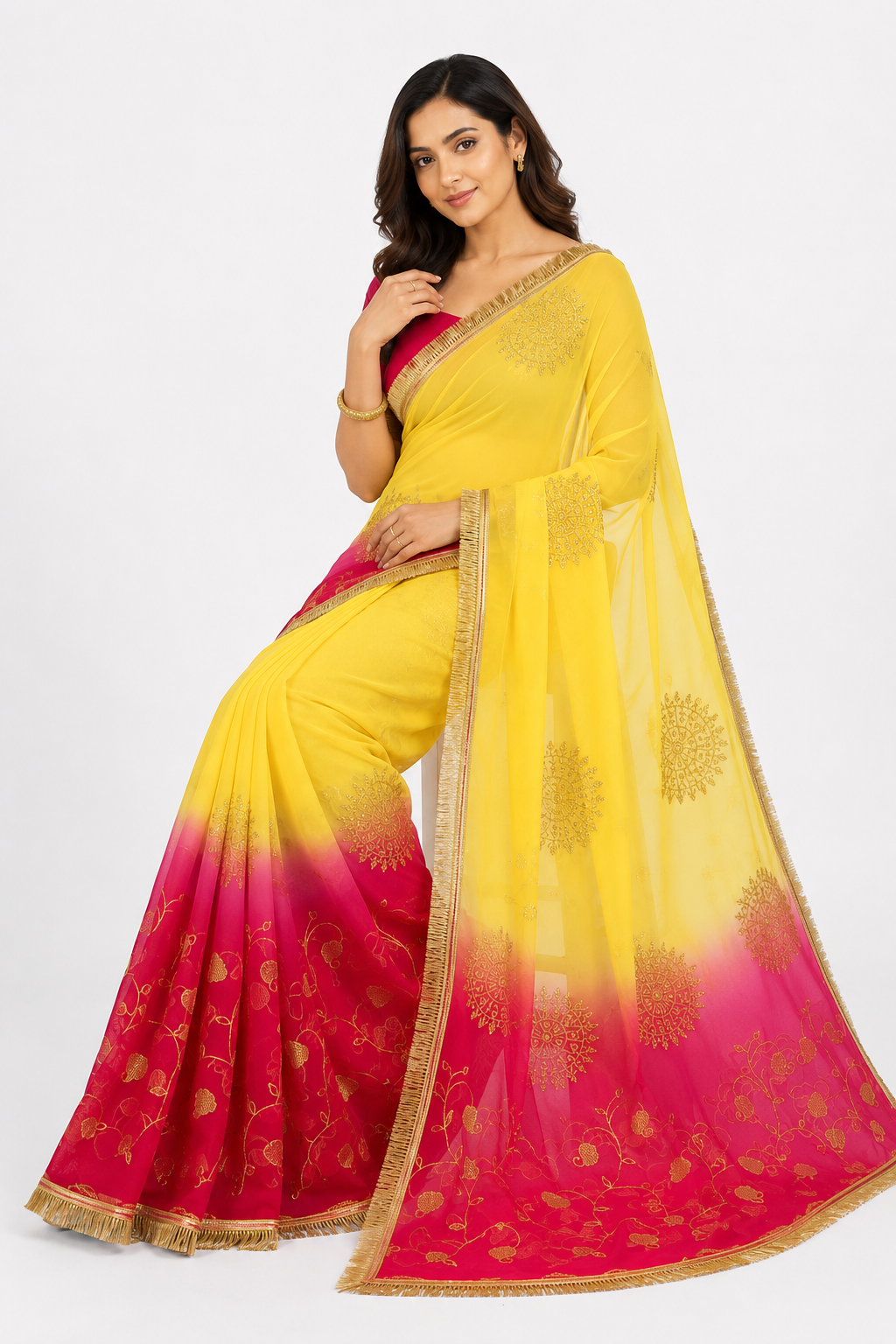 Sunehri Rani Saree