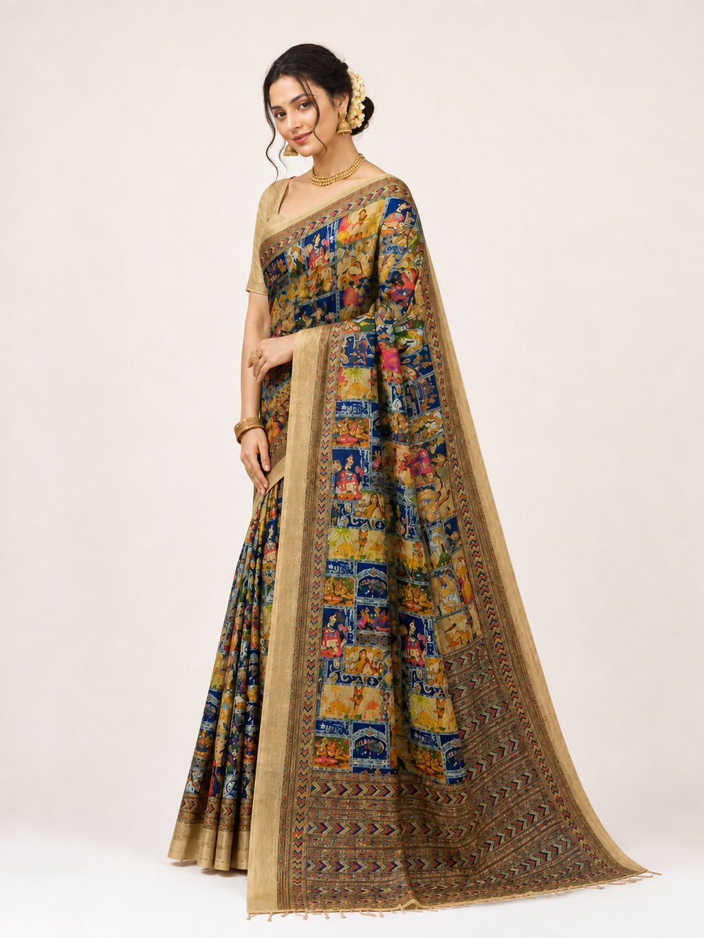 Heritage Canvas Saree