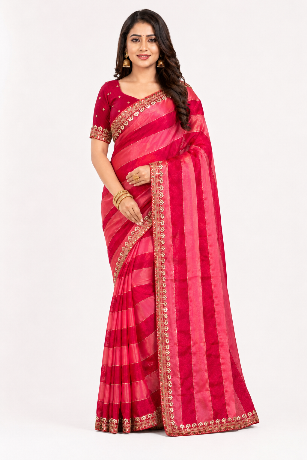 Gulabi Shringar Saree