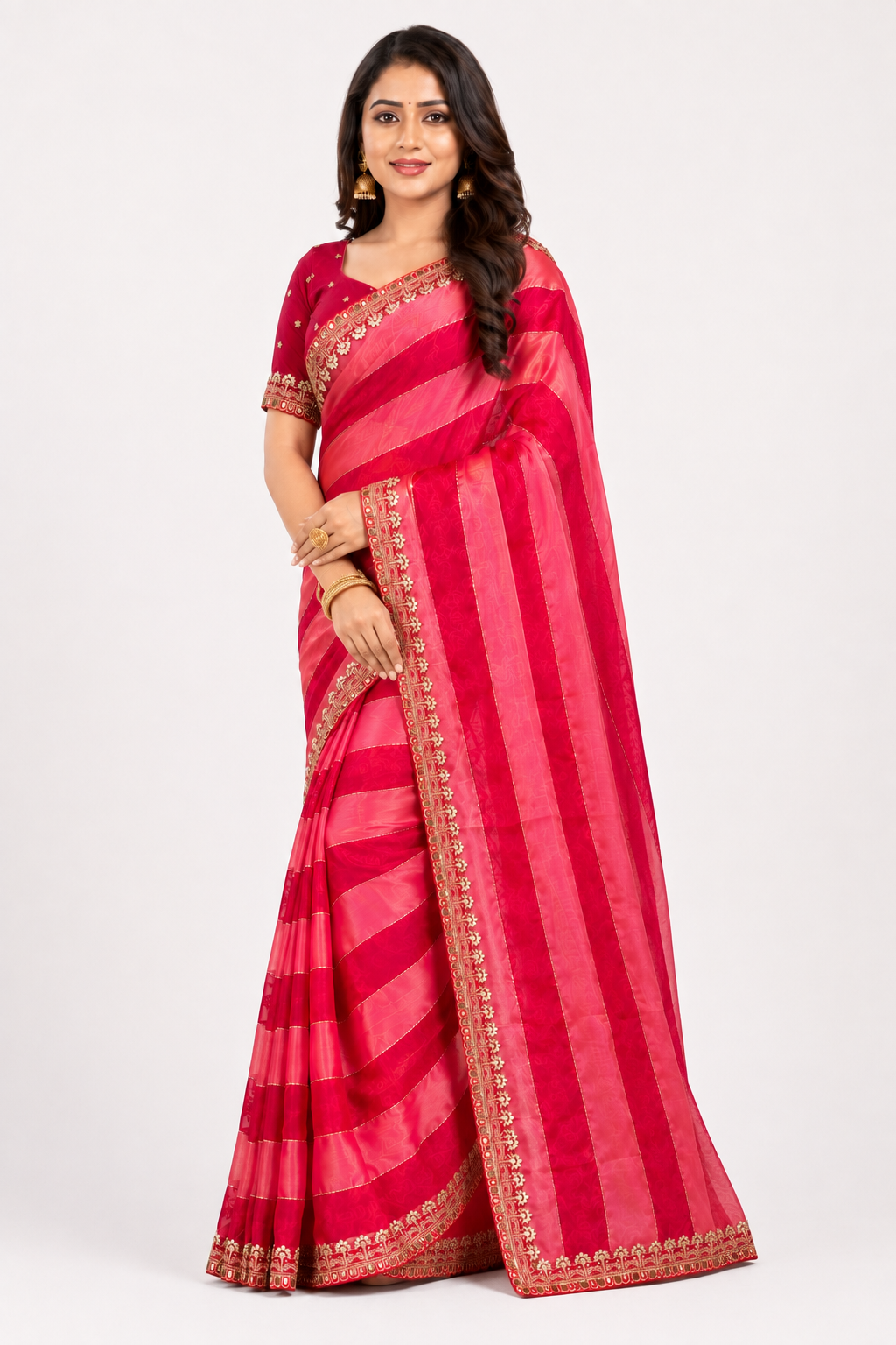 Gulabi Shringar Saree