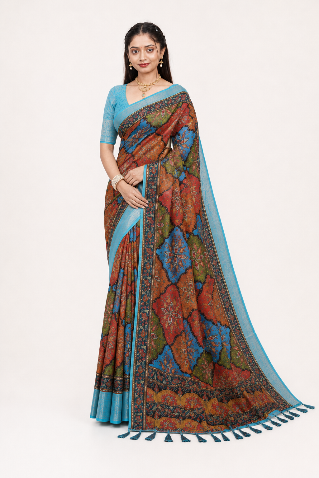 Neelam Rangoli Saree