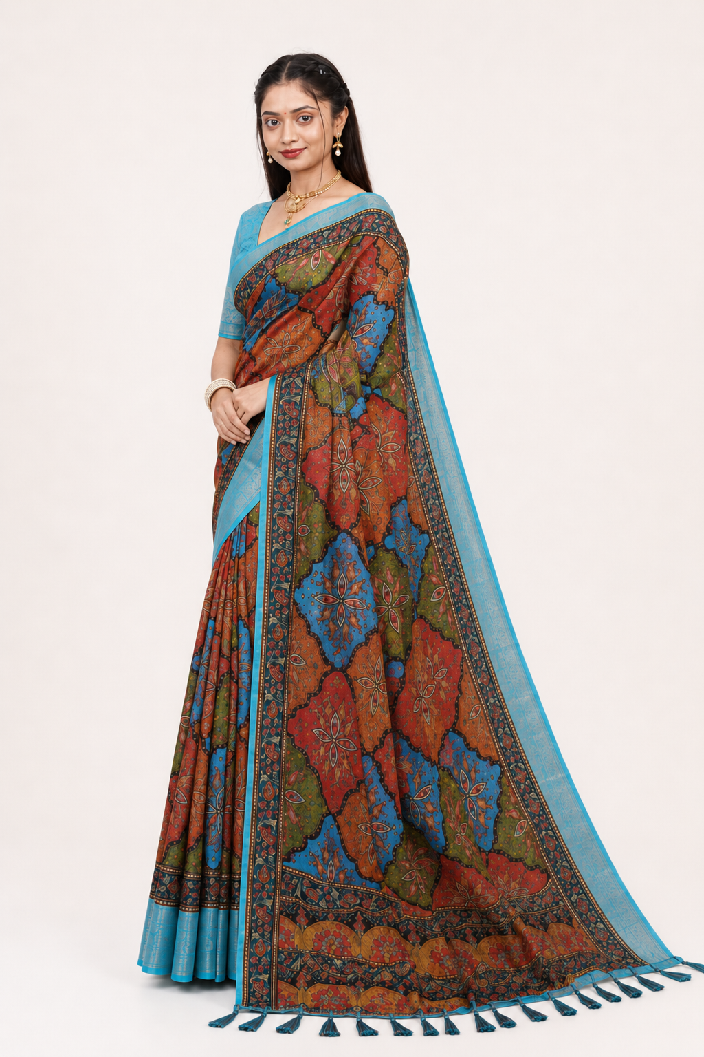 Neelam Rangoli Saree