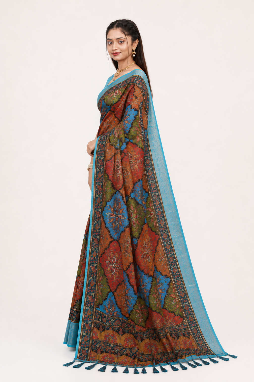 Neelam Rangoli Saree