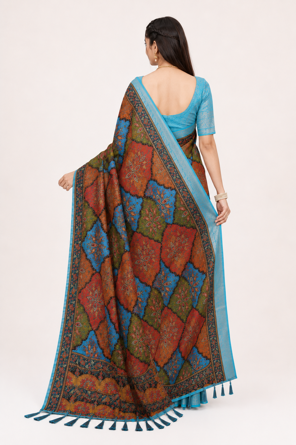 Neelam Rangoli Saree