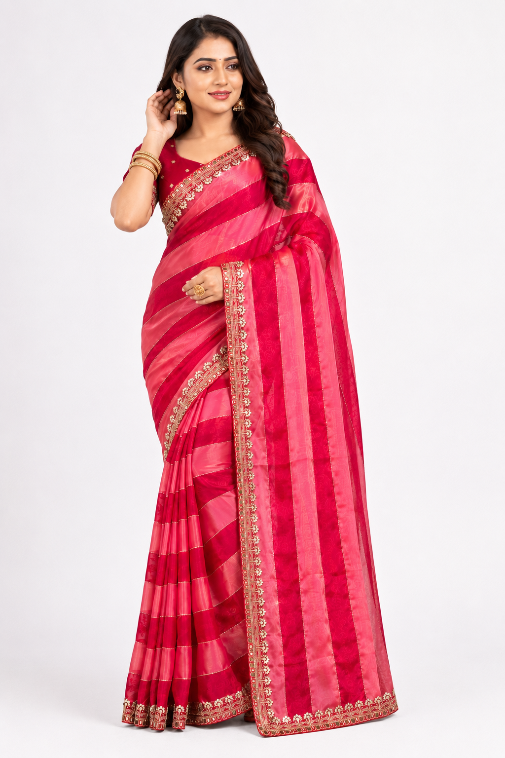 Gulabi Shringar Saree